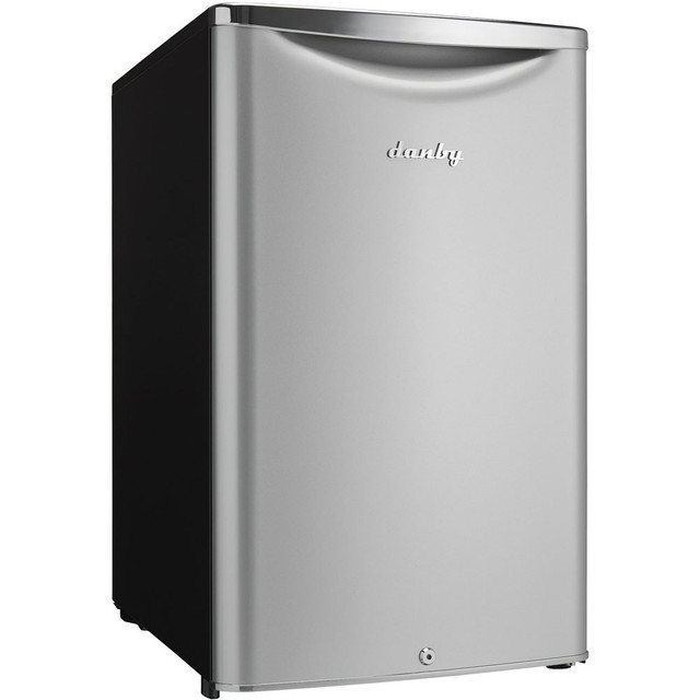 DANBY PRODUCTS LIMITED DAR044A6DDB Danby 4.4 Cu.ft. Compact Refrigerator - 4.40 ft³ - Auto-defrost - Reversible - 4.40 ft³ Net Refrigerator Capacity - Metallic - Chrome Handle, Glass Shelf DANBY PRODUCTS LIMITED DAR044A6DDB Danby 4.4 Cu.ft. Compact Refrigerator - 4.40 ft³ - Auto-defrost - Reversible - 4.40 ft³ Net Refrigerator Capacity - Metallic - Chrome Handle, Glass Shelf