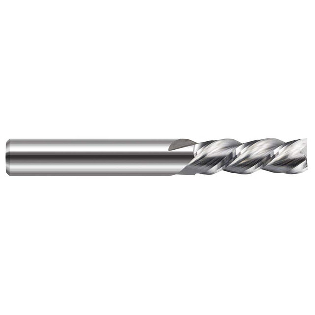 Harvey Tool 896231 Square End Mill: 1/32'' Dia, 3/32'' LOC, 1/8'' Shank Dia, 1-1/2'' OAL, 3 Flutes, Solid Carbide