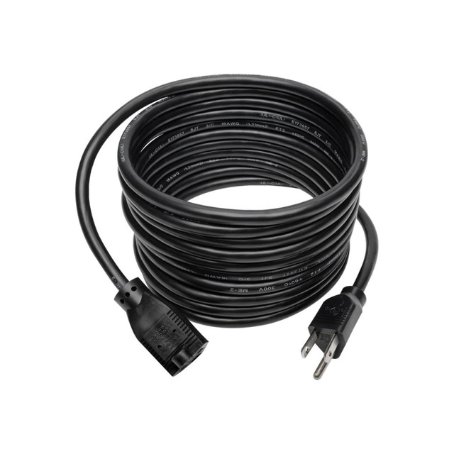 TRIPP LITE P024-015-13A Eaton Tripp Lite Series Power Extension Cord, NEMA 5-15P to NEMA 5-15R - 13A, 120V, 16 AWG, 15 ft. (4.57 m), Black - Power extension cable - NEMA 5-15 (F) to NEMA 5-15P (M) - AC 120 V - 13 A - 15 ft - black