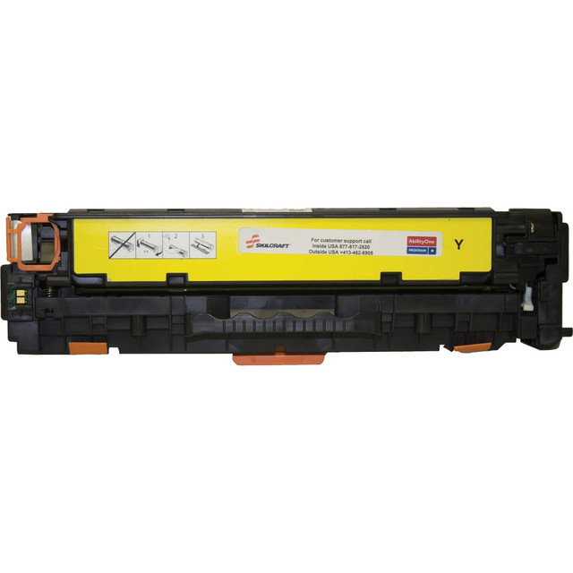 NATIONAL INDUSTRIES FOR THE BLIND SKILCRAFT NSN6703780  Yellow Toner Cartridge Replacement For HP 304A, CC532A, TAA Compliant