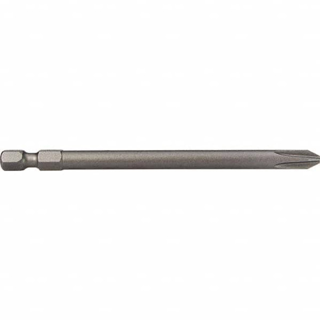 Apex 492-A-27X Power Screwdriver Bit: #2 Phillips, #2 Speciality Point Size, 1/4" Hex Drive