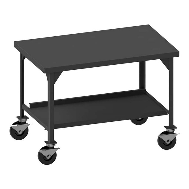 Durham HDWBM-3672-8PHS Mobile Work Benches; Type: Heavy-Duty Mobile Workbench ; Bench Type: Heavy-Duty Mobile Workbench ; Edge Type: Square ; Depth (Inch): 36 ; Leg Style: Fixed ; Load Capacity (Lb. - 3 Decimals): 5000.000