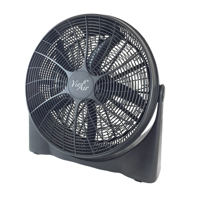 MEGAGOODS, INC. 99596358M Vie Air 20in High-Velocity Floor Fan, 22inH x 22inW x 8inD, Black