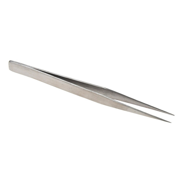 Value Collection 11031-SS Assembly Tweezer: Stainless Steel, Thin, Fine & Light Point Tip, 4-1/4" OAL