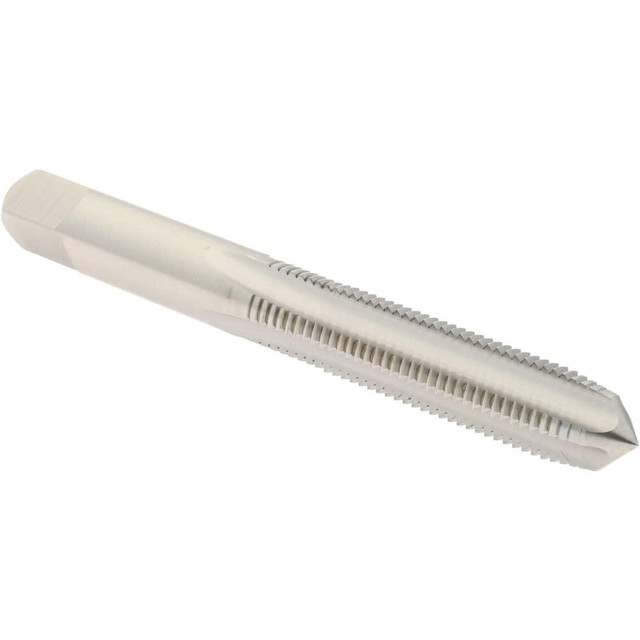 Hertel K029091AS Straight Flute Tap: M8x1.00 Metric Fine, 4 Flutes, Plug, High Speed Steel, Bright/Uncoated