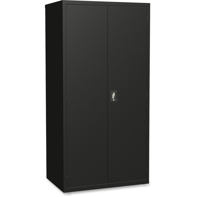 SP RICHARDS 34410 Lorell Fortress Series Steel Storage Cabinet 5-Shelf Adjustable, 24inD, Black