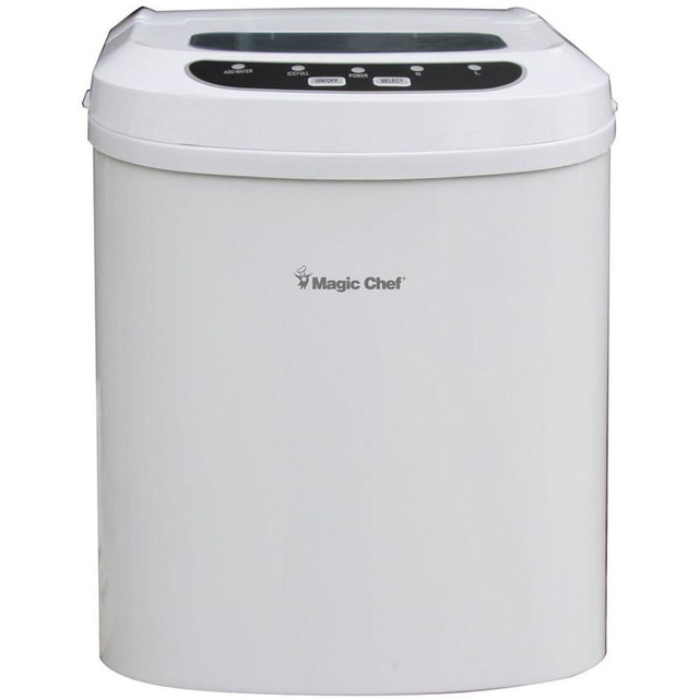 MAGIC CHEF MCIM22W 27 Lb Portable Countertop Ice Maker, White MAGIC CHEF MCIM22W 27 Lb Portable Countertop Ice Maker, White