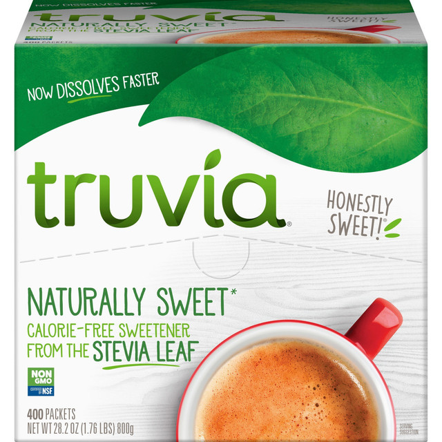 CARGIL INTERNATIONAL CORP. 8890 Truvia Sweetener Packets - Natural Sweetener - 400/Carton CARGIL INTERNATIONAL CORP. 8890 Truvia Sweetener Packets - Natural Sweetener - 400/Carton