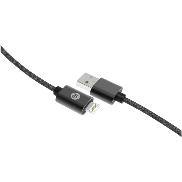 MIZCO INTERNATIONAL, INC. IEN-BC6L-BK iEssentials Lightning/USB Data Transfer Cable - 6 ft Lightning/USB Data Transfer Cable - First End: Lightning - Second End: USB - Black