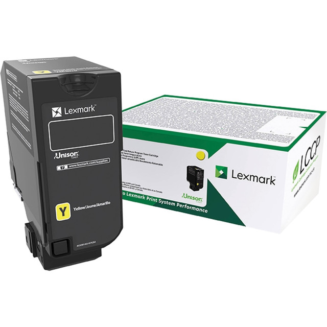 LEXMARK INTERNATIONAL, INC. 74C0HYG Lexmark Original High Yield Laser Toner Cartridge - Yellow - 1 Each - 12000 Pages