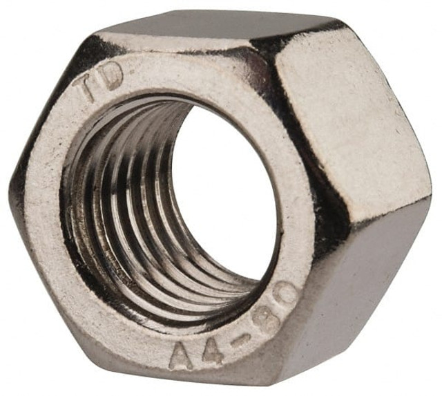 Value Collection HHNXX01600-010B Hex Nut: M16 x 2, Grade 316 & Austenitic Grade A4 Stainless Steel, Uncoated