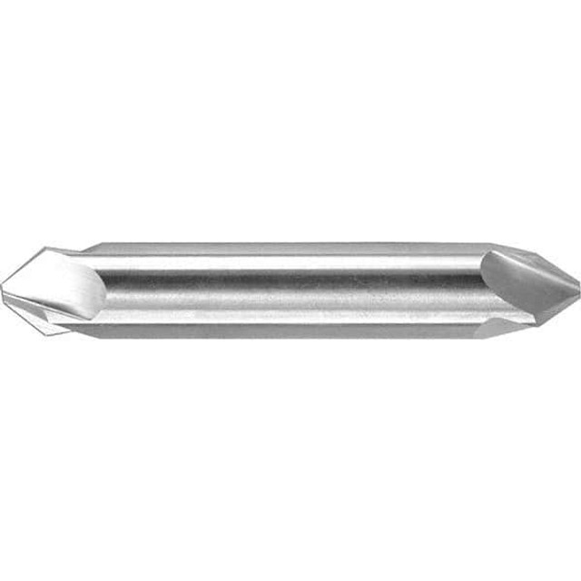 Melin Tool 18724 Countersink: 3/16" Head Dia, 60 ° Included Angle, 4 Flutes, High Speed Steel, Right Hand Cut