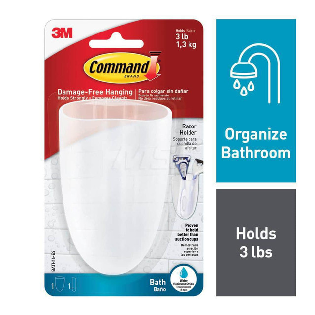 3M Washroom Shelves, Soap Dishes & Towel Holders; Material: Plastic 7100027386 3M Washroom Shelves, Soap Dishes & Towel Holders; Material: Plastic 7100027386