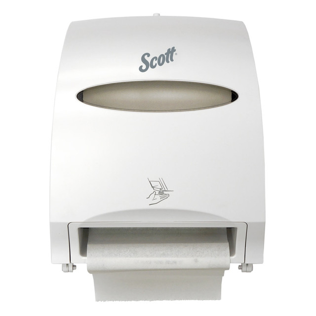 KIMBERLY-CLARK 48858 Scott Essential Electronic Hard Roll Paper Towel Dispenser, White