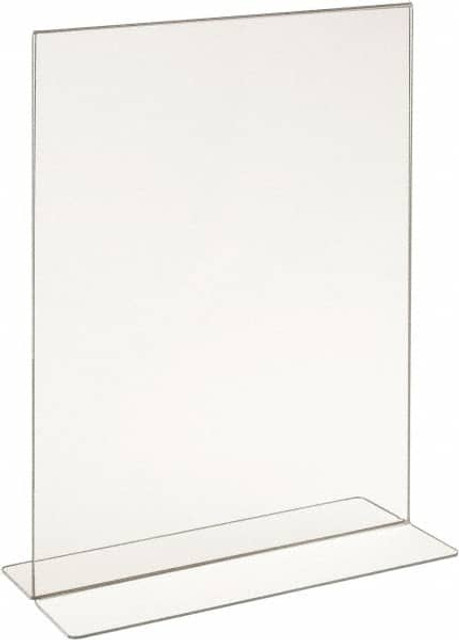 ECONOCO HP/CT114V 11 Inch Wide x 14 Inch High Sign Compatibility, Acrylic Round Frame Counter Top Sign Holder