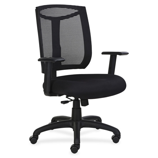 SP RICHARDS Lorell LLR83100  Mesh High-Back Air Grid Seat Task Chair, Black