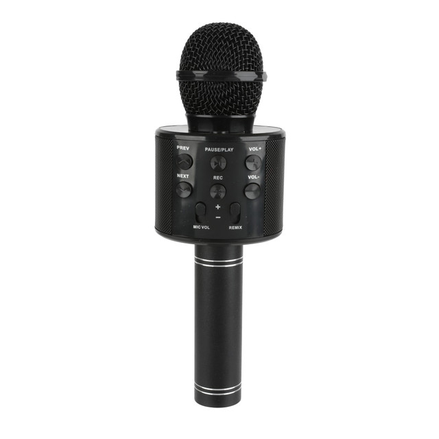 SAKAR INTERNATIONAL, INC. TEK001-BLK-STK-6 Vivitar Bluetooth Karaoke Microphone, Black SAKAR INTERNATIONAL, INC. TEK001-BLK-STK-6 Vivitar Bluetooth Karaoke Microphone, Black