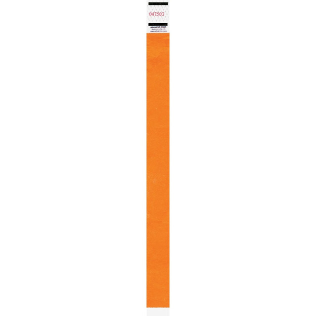 ADVANTUS CORP. 91120 Advantus Neon Tyvek Wristbands - Neon Orange - Tyvek - 500 / Pack ADVANTUS CORP. 91120 Advantus Neon Tyvek Wristbands - Neon Orange - Tyvek - 500 / Pack
