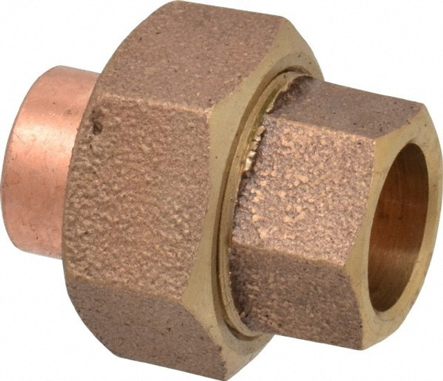 NIBCO B255400 Cast Copper Pipe Union: 1/2" Fitting, C x C, Pressure Fitting