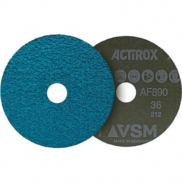 VSM 150335 Fiber Disc: 5" Disc Dia, 7/8" Hole, 36 Grit, Ceramic