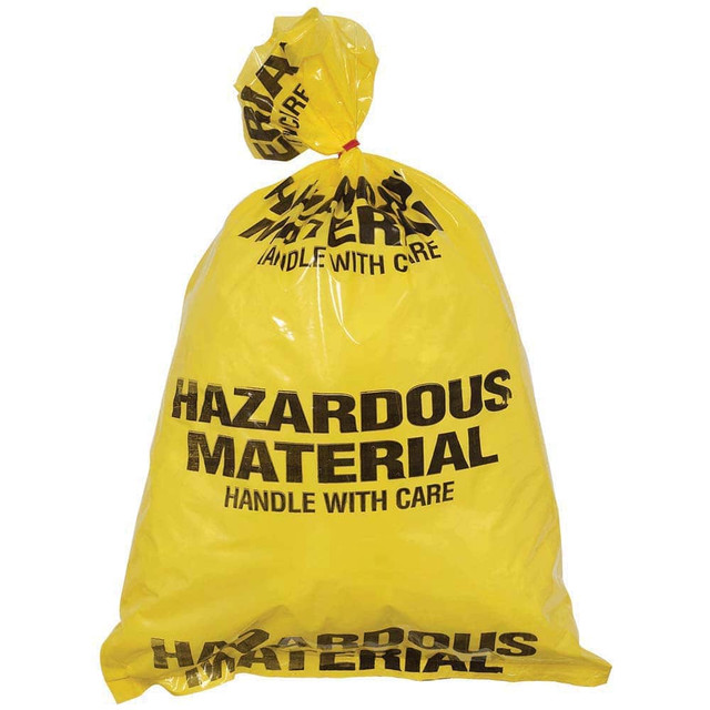 Sellstrom S68180 Trash Bags: 83.45 lb, 4 mil, 15 Pack