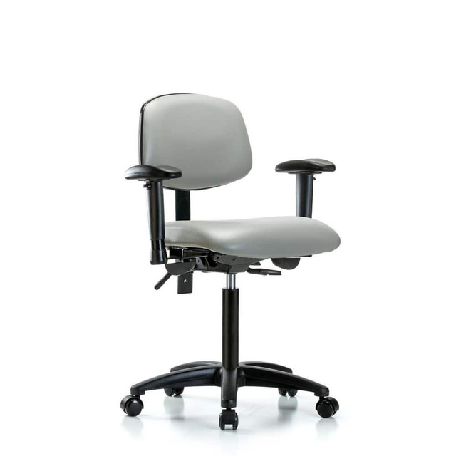 Blue Ridge Ergonomics MSC50156 Task Chair: Vinyl, Dove