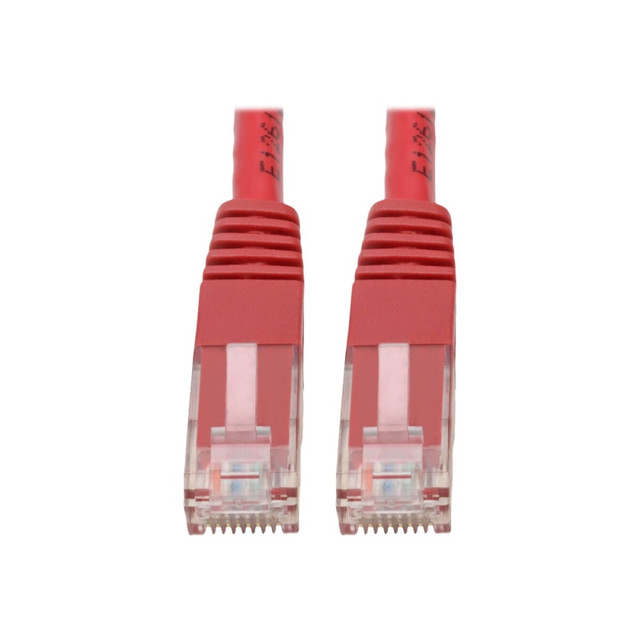 TRIPP LITE N200-003-RD  Cat6 Cat5e Gigabit Molded Patch Cable RJ45 M/M 550MHz Red 3ft