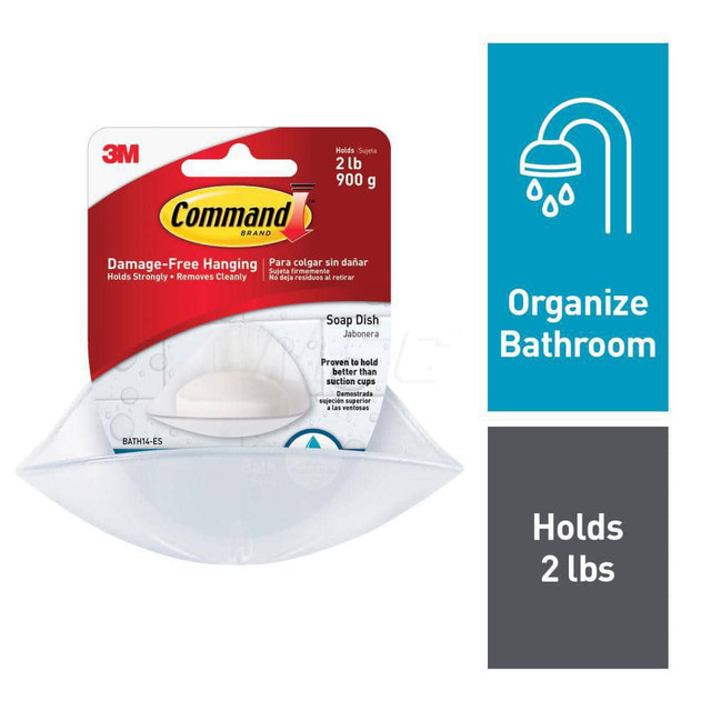 3M Washroom Shelves, Soap Dishes & Towel Holders; Material: Plastic; Finish: Plastic 7000144757 3M Washroom Shelves, Soap Dishes & Towel Holders; Material: Plastic; Finish: Plastic 7000144757
