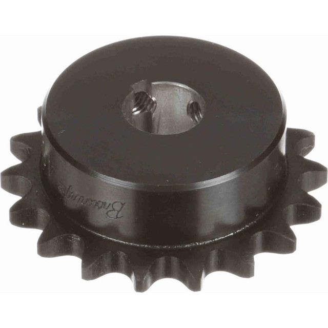 Browning 1128297 Finished Bore Sprocket: 18 Teeth, 1/2" Pitch, 3/4" Bore Dia, 2.391" Hub Dia