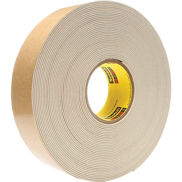 3M 7100084365 Impact Stripping Tape: 2" Wide, 20 yd Long, 4.4 mil Thick, Tan