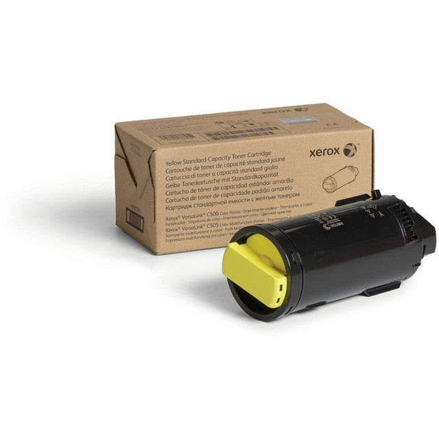 XEROX CORPORATION 106R03861 Xerox Genuine Xerox VersaLink C500 Color Printer, C505 Color Multifunction Printer Yellow, Standard capacity Toner Cartridge (2400 Pages) - 106R03861 - 2400 Pages XEROX CORPORATION 106R03861 Xerox Genuine Xerox VersaLink C500 Color Printer, C505 Color Multifunction Printer Yellow, Standard capacity Toner Cartridge (2400 Pages) - 106R03861 - 2400 Pages
