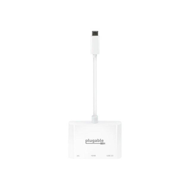 UPSTAIRS SOFTWARE INC. USBC-MD103 Plugable USB-C Multiport Adapter - for Notebook/Monitor - 60 W - USB Type C - 4K - 3840 x 2160 - 1 x USB Type-A Ports - USB Type-A - 1 x USB Type-C Ports - USB Type-C - 1 x HDMI Ports - HDMI - White UPSTAIRS SOFTWARE INC. USBC-MD103 Plugable USB-C Multiport Adapter - for Notebook/Monitor - 60 W - USB Type C - 4K - 3840 x 2160 - 1 x USB Type-A Ports - USB Type-A - 1 x USB Type-C Ports - USB Type-C - 1 x HDMI Ports - HDMI - White