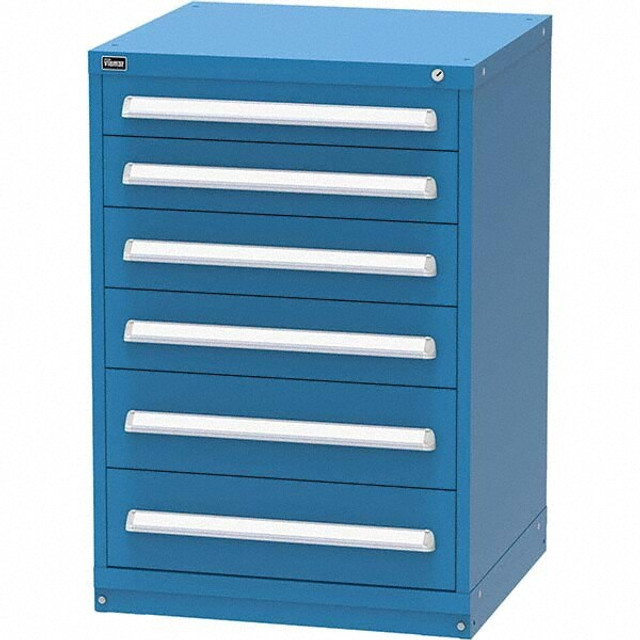 Vidmar RP2113ALBB 6 Drawer, 45 Compartment Bright Blue Steel Modular Storage Cabinet