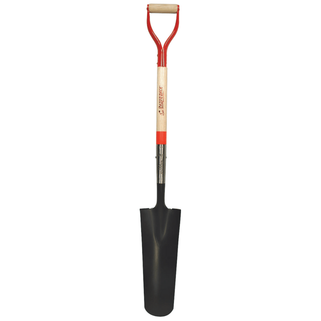 Union Tools 760-47103 Drain & Post Spades, 16 X 4 3/4 Round Blade, 29 in White Ash Steel D-Grip Handle