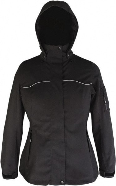 Viking EV202BK-XL Rain Jacket: Size X-Large, Black, Polyester