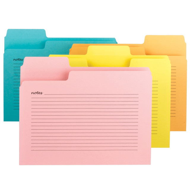 SMEAD MFG CO 11650 Smead SuperTab Notes File Folders, 8 1/2in x 11in, Letter Size, Assorted Colors, Pack Of 12 SMEAD MFG CO 11650 Smead SuperTab Notes File Folders, 8 1/2in x 11in, Letter Size, Assorted Colors, Pack Of 12