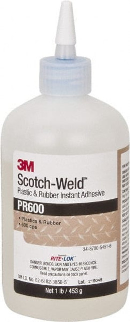 3M 7100039246 Adhesive Glue: 1 lb Bottle, Clear