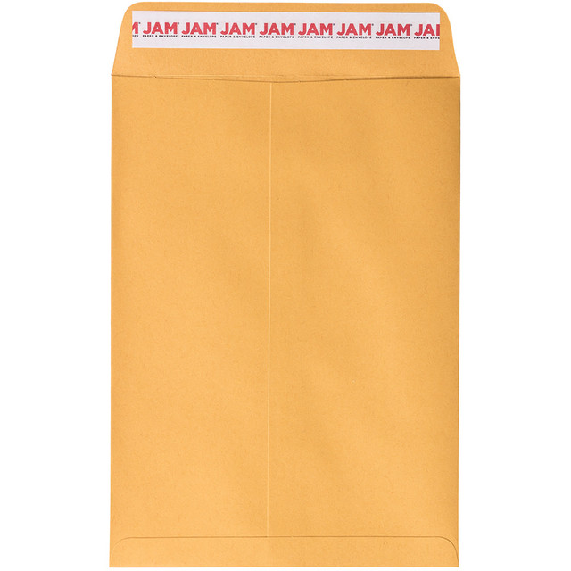 JAM PAPER AND ENVELOPE JAM Paper 13034230I  Envelopes, 7-1/2in x 10-1/2in, Peel & Seal, Brown, Pack Of 50 Envelopes