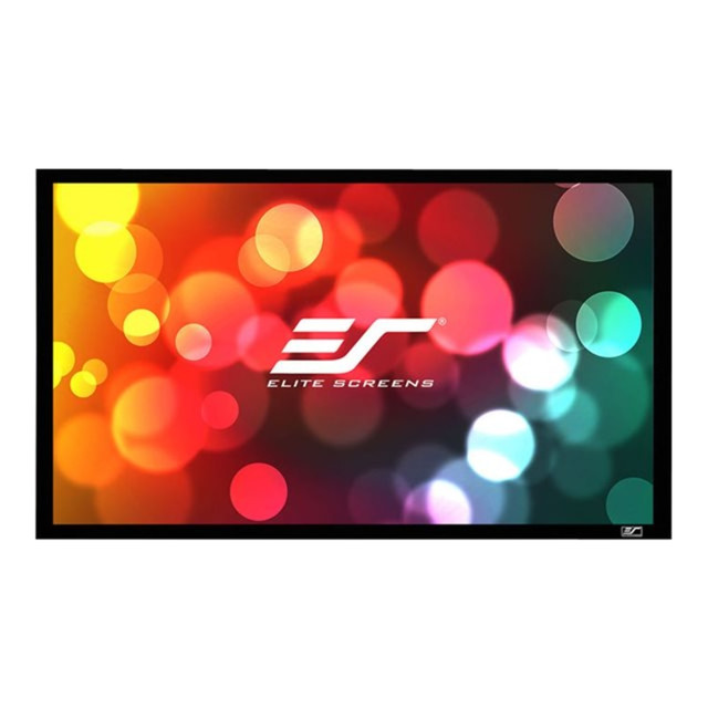 ELITE SCREENS INC. ER180WH2 Elite Screens SableFrame 2 Series - Projection screen - wall mountable - 180in (179.9 in) - 16:9 - CineWhite - black