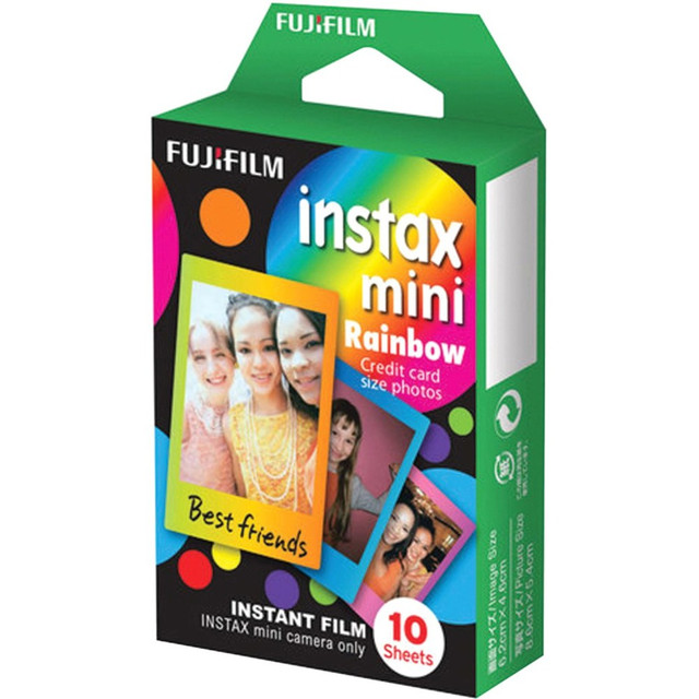 FUJIFILM U.S.A., INC. 16437401 Fujifilm Instax Mini Film Rainbow - ISO 800 FUJIFILM U.S.A., INC. 16437401 Fujifilm Instax Mini Film Rainbow - ISO 800