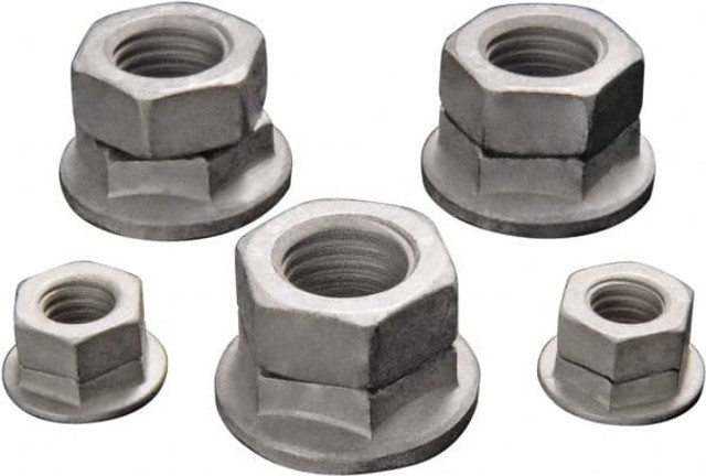 DISC-LOCK LN-M20X1.5G-20 Hex Lock Nut: Free Spinning, Grade Class 10 Steel, Geomet Finish