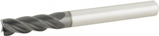 Accupro 6503220 Square End Mill:  0.2500" Dia, 0.75" LOC, 0.25" Shank Dia, 2.5" OAL, 4 Flutes, Solid Carbide