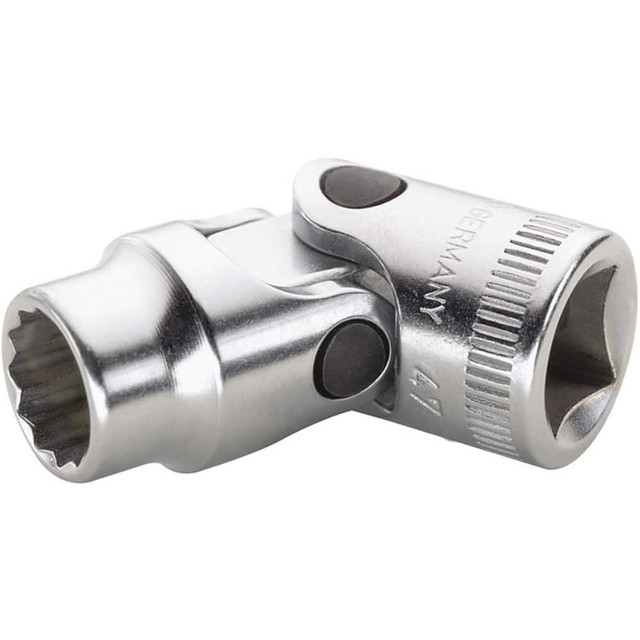 Stahlwille 02040017 Hand Sockets; Socket Type: Flex Socket ; Drive Size: 3/8in (Inch); Socket Size (mm): 17 ; Drive Style: Hex ; Number Of Points: 12 ; Overall Length (Decimal Inch): 1.8200