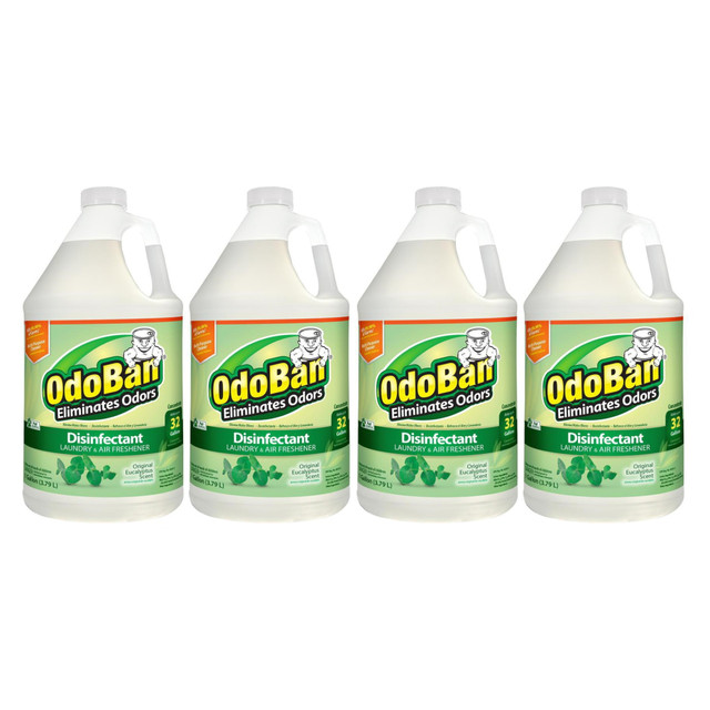 DRAGON TREE DISTRIBUTORS 9110614PK-OD OdoBan Odor Eliminator Disinfectant Concentrate, Original Eucalyptus Scent, 128 Oz Bottle, Case Of 4 DRAGON TREE DISTRIBUTORS 9110614PK-OD OdoBan Odor Eliminator Disinfectant Concentrate, Original Eucalyptus Scent, 128 Oz Bottle, Case Of 4
