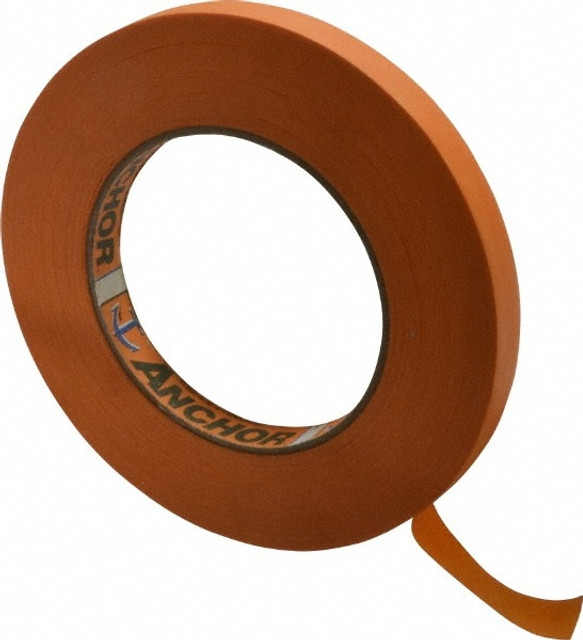 Intertape ORANGE MASK.12 Masking Tape: 12 mm Wide, 60 yd Long, 7.1 mil Thick, Orange