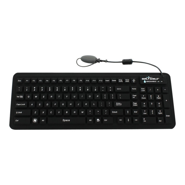 SEAL SHIELD LLC S106G2M Seal Shield Seal Glow2 - Keyboard - washable - backlit - USB - black