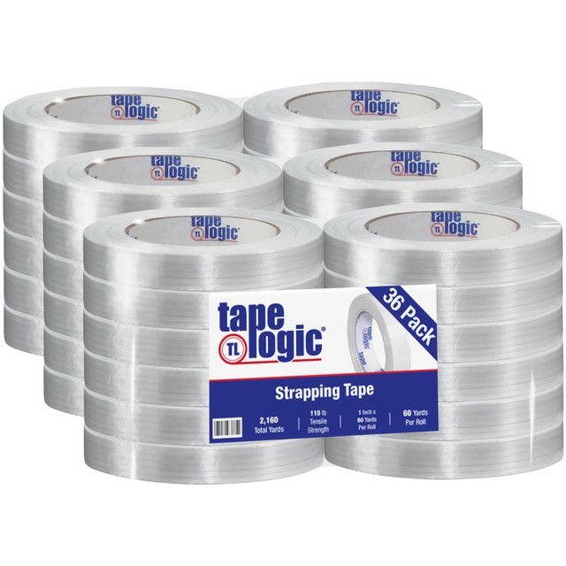 B O X MANAGEMENT, INC. Tape Logic T9151300  1300 Strapping Tape, 1in x 60 Yd., Clear, Case Of 36