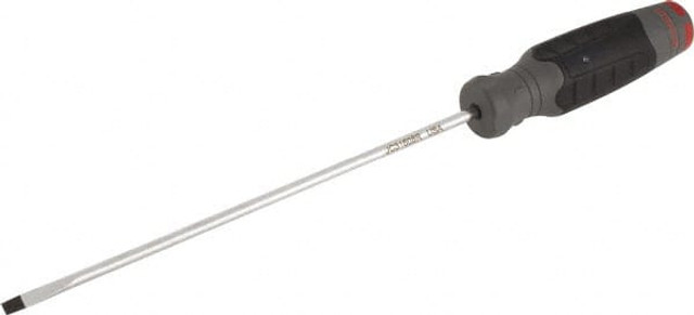 Proto JC31608RF Slotted Screwdriver: 3/16" Width, 12" OAL, 8" Blade Length