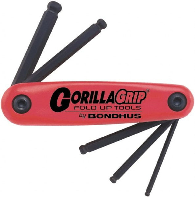 Bondhus 12897 5 Piece Fold-Up Hex Key Set