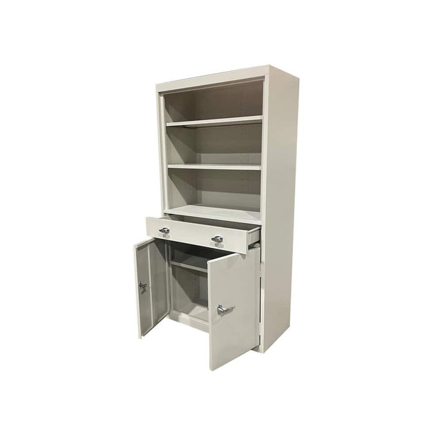 Steel Cabinets USA AFD-301WAL Bookcases; Overall Height: 72 ; Overall Width: 30 ; Overall Depth: 18 ; Material: Steel ; Color: Walnut ; Shelf Weight Capacity: 160